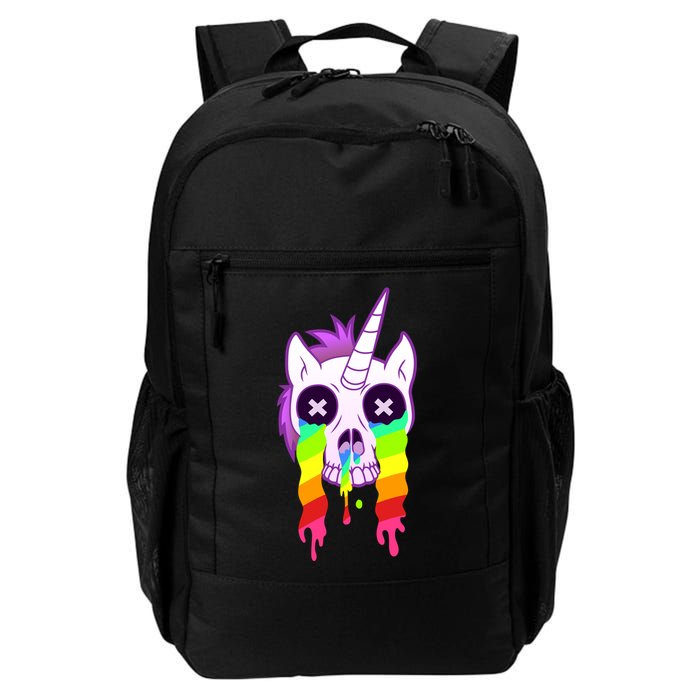 Unicorn Skull Rainbow Backpack