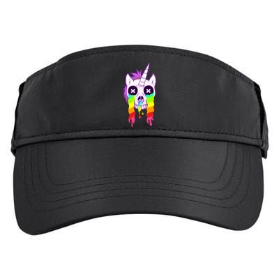 Unicorn Skull Rainbow Adult Drive Performance Visor
