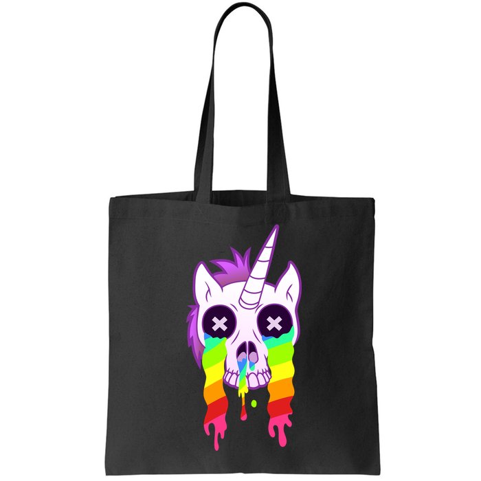 Unicorn Skull Rainbow Bag