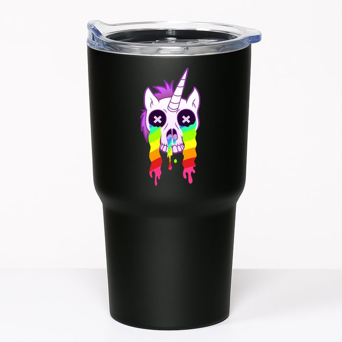 Unicorn Skull Rainbow Tumbler