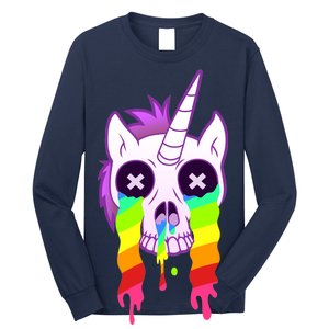 Unicorn Skull Rainbow Long Sleeve Shirt