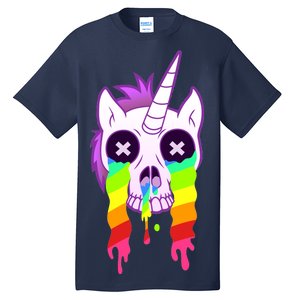 Unicorn Skull Rainbow Tall T-Shirt