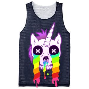 Unicorn Skull Rainbow Mesh Reversible Basketball Jersey Tank