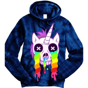 Unicorn Skull Rainbow Tie Dye Hoodie