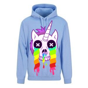 Unicorn Skull Rainbow Unisex Surf Hoodie