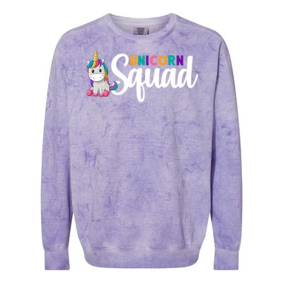 Unicorn Squad  Colorblast Crewneck Sweatshirt