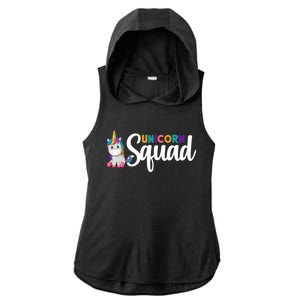 Unicorn Squad  Ladies PosiCharge Tri-Blend Wicking Draft Hoodie Tank