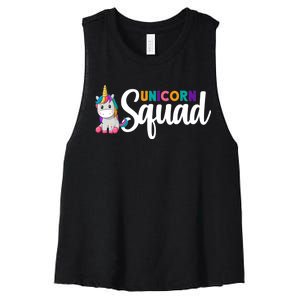 Unicorn Squad  Women's Racerback Cropped Tank