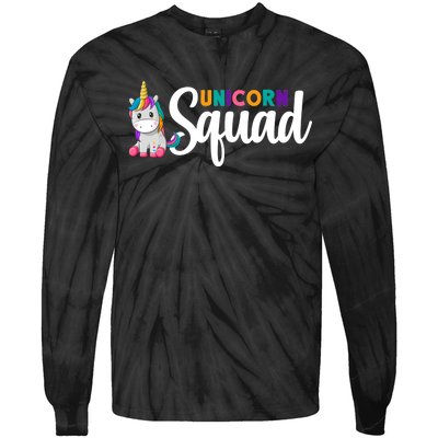 Unicorn Squad  Tie-Dye Long Sleeve Shirt