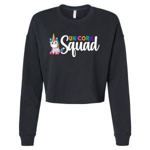 Unicorn Squad  Cropped Pullover Crew