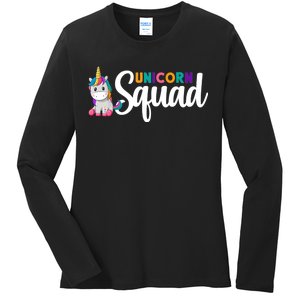 Unicorn Squad  Ladies Long Sleeve Shirt