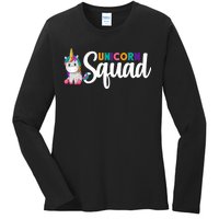 Unicorn Squad  Ladies Long Sleeve Shirt