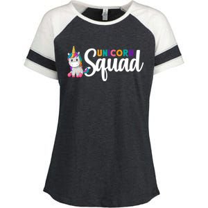 Unicorn Squad  Enza Ladies Jersey Colorblock Tee