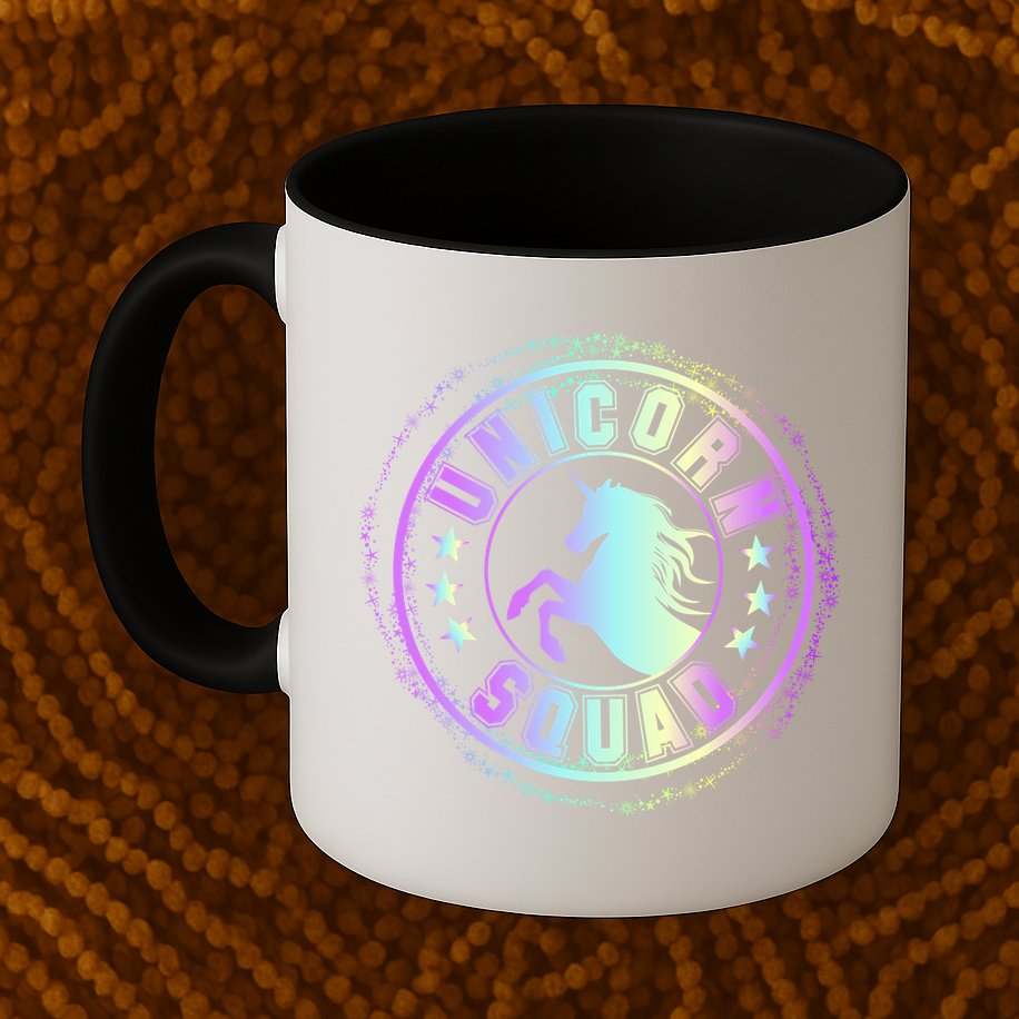 Unicorn Squad Holographic Mug