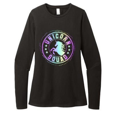 Unicorn Squad Holographic Womens CVC Long Sleeve Shirt