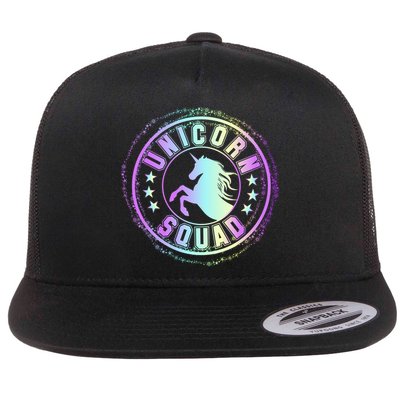 Unicorn Squad Holographic Flatbill Hat
