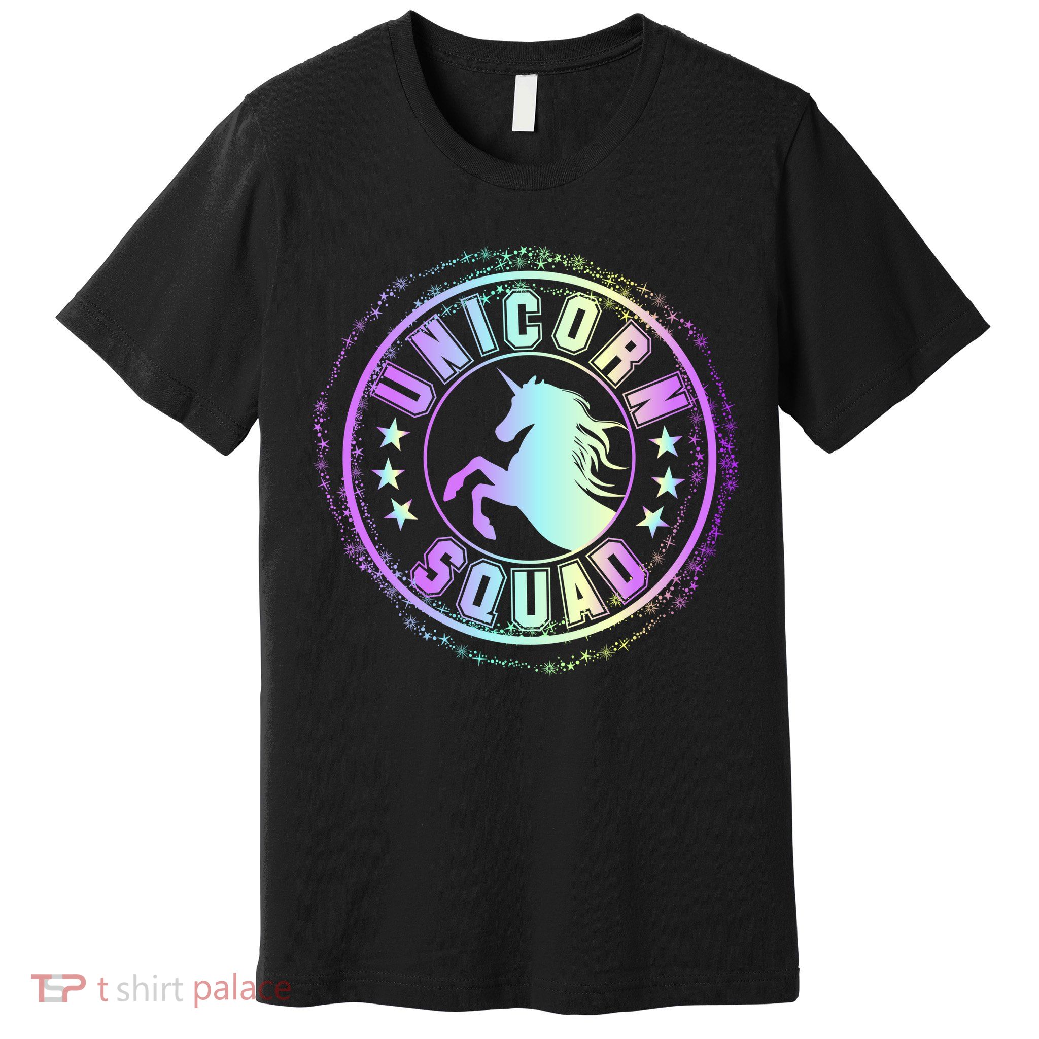 Unicorn Squad Holographic Premium T-Shirt