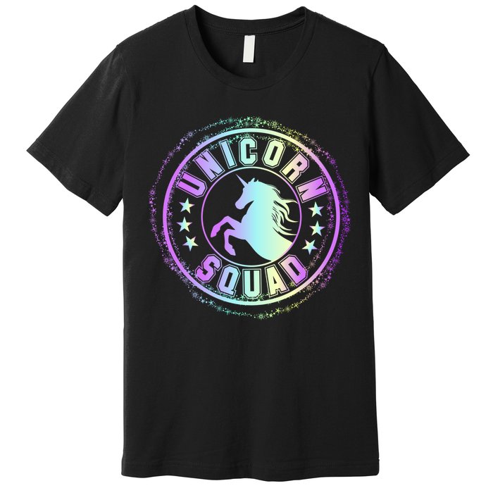 Unicorn Squad Holographic Premium T-Shirt
