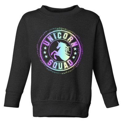 Unicorn Squad Holographic Toddler Sweatshirt