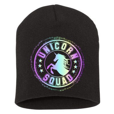Unicorn Squad Holographic Short Acrylic Beanie
