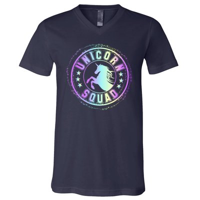 Unicorn Squad Holographic V-Neck T-Shirt