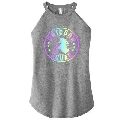 Unicorn Squad Holographic Women’s Perfect Tri Rocker Tank