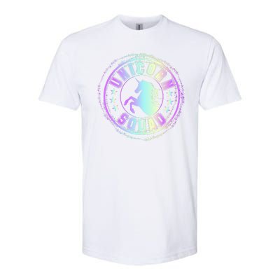 Unicorn Squad Holographic Softstyle CVC T-Shirt