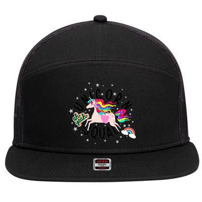 Unicorn Squad Oh Yeah 7 Panel Mesh Trucker Snapback Hat