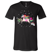 Unicorn Squad Oh Yeah V-Neck T-Shirt