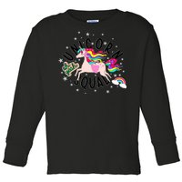 Unicorn Squad Oh Yeah Toddler Long Sleeve Shirt