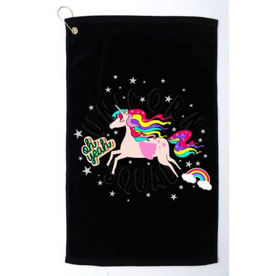 Unicorn Squad Oh Yeah Platinum Collection Golf Towel