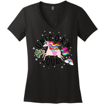 Unicorn Squad Oh Yeah Women's V-Neck T-Shirt