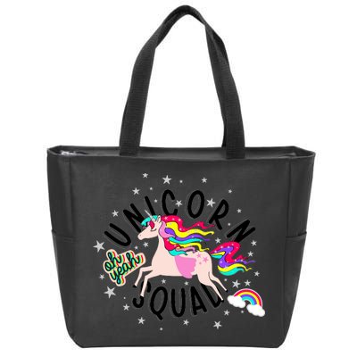 Unicorn Squad Oh Yeah Zip Tote Bag