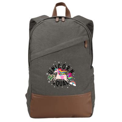 Unicorn Squad Oh Yeah Cotton Canvas Backpack