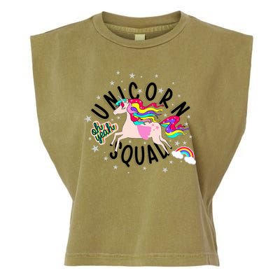 Unicorn Squad Oh Yeah Garment-Dyed Women's Muscle Tee