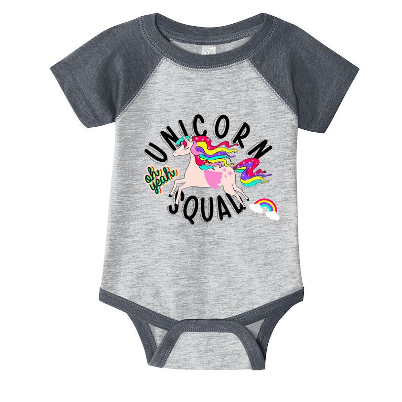 Unicorn Squad Oh Yeah Infant Baby Jersey Bodysuit