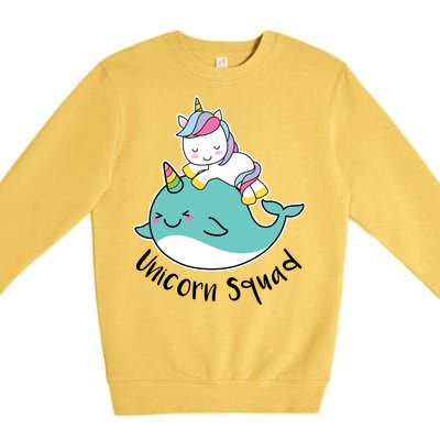 Unicorn Squad Whale Premium Crewneck Sweatshirt