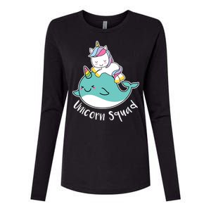 Unicorn Squad Whale Womens Cotton Relaxed Long Sleeve T-Shirt