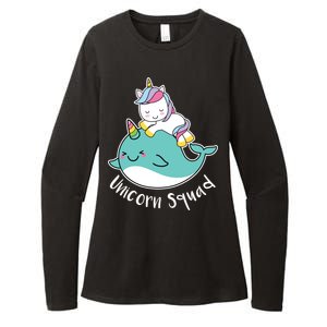 Unicorn Squad Whale Womens CVC Long Sleeve Shirt