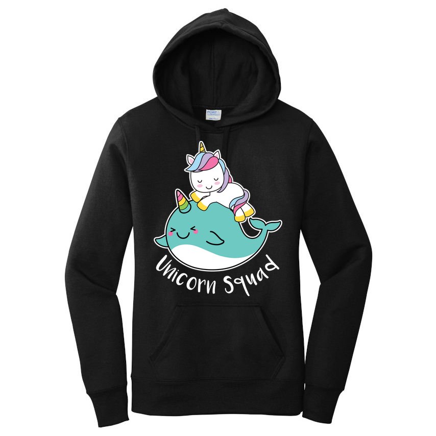 Unicorn Squad Whale Women's Pullover Hoodie