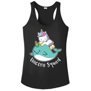 Unicorn Squad Whale Ladies PosiCharge Competitor Racerback Tank