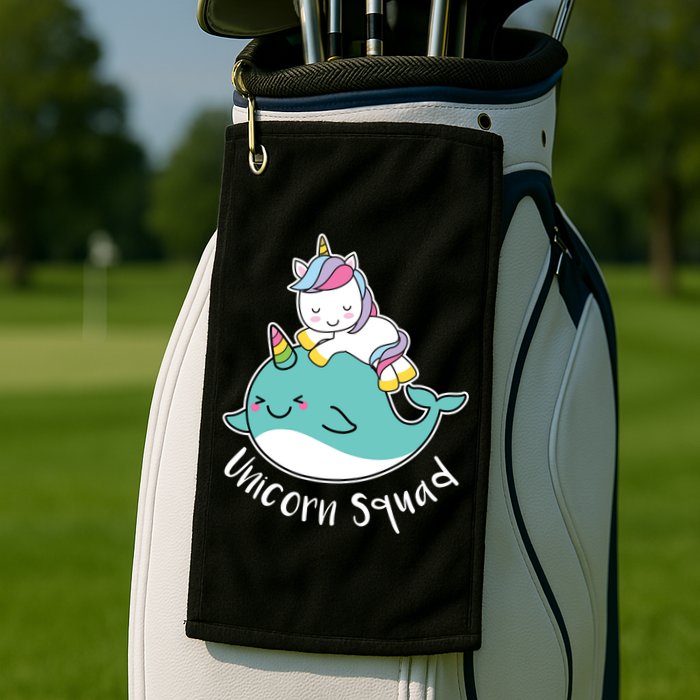 Unicorn Squad Whale Golf Towel