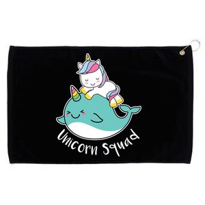 Unicorn Squad Whale Grommeted Golf Towel