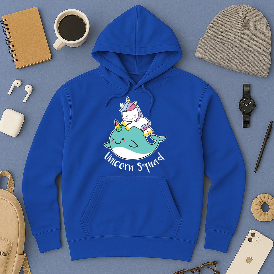 Unicorn Squad Whale Hoodie