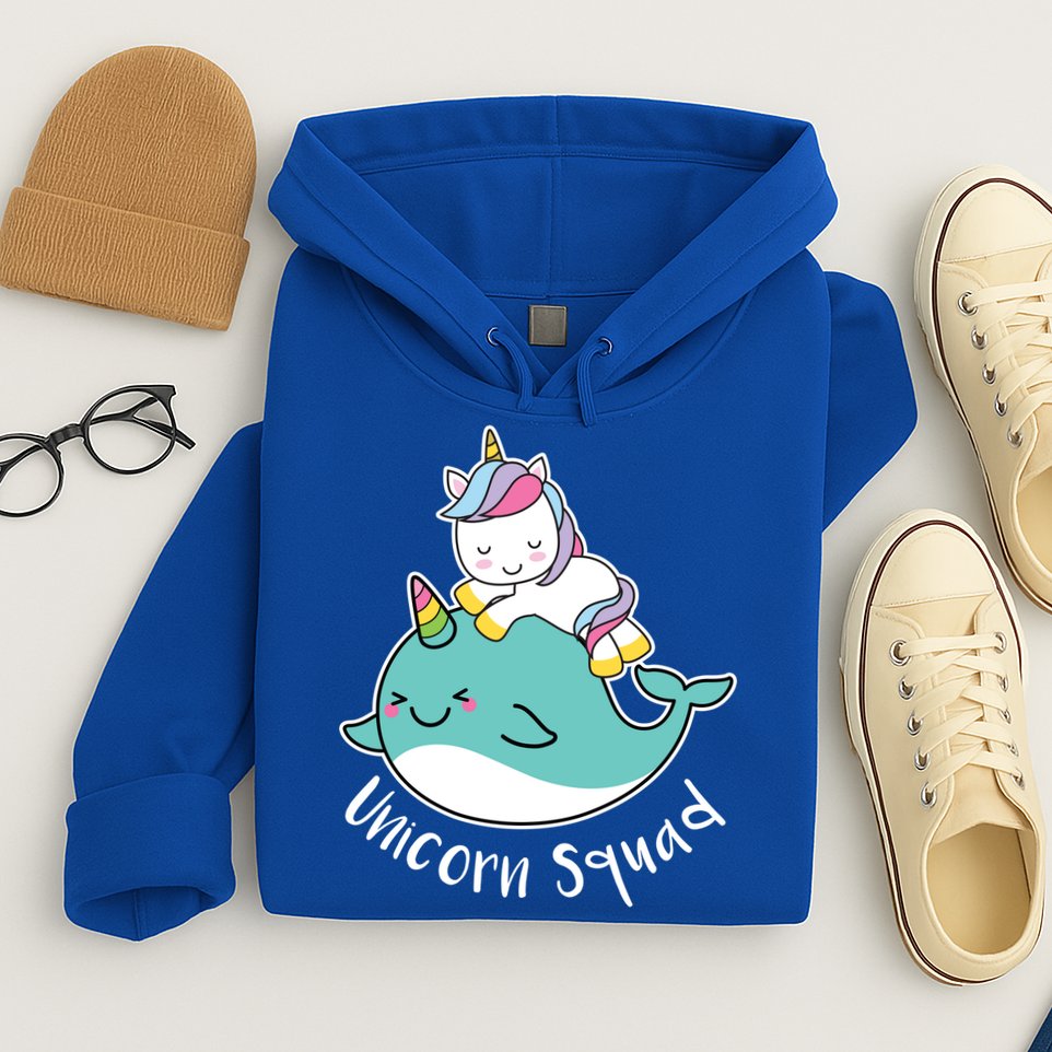 Unicorn Squad Whale Hoodie