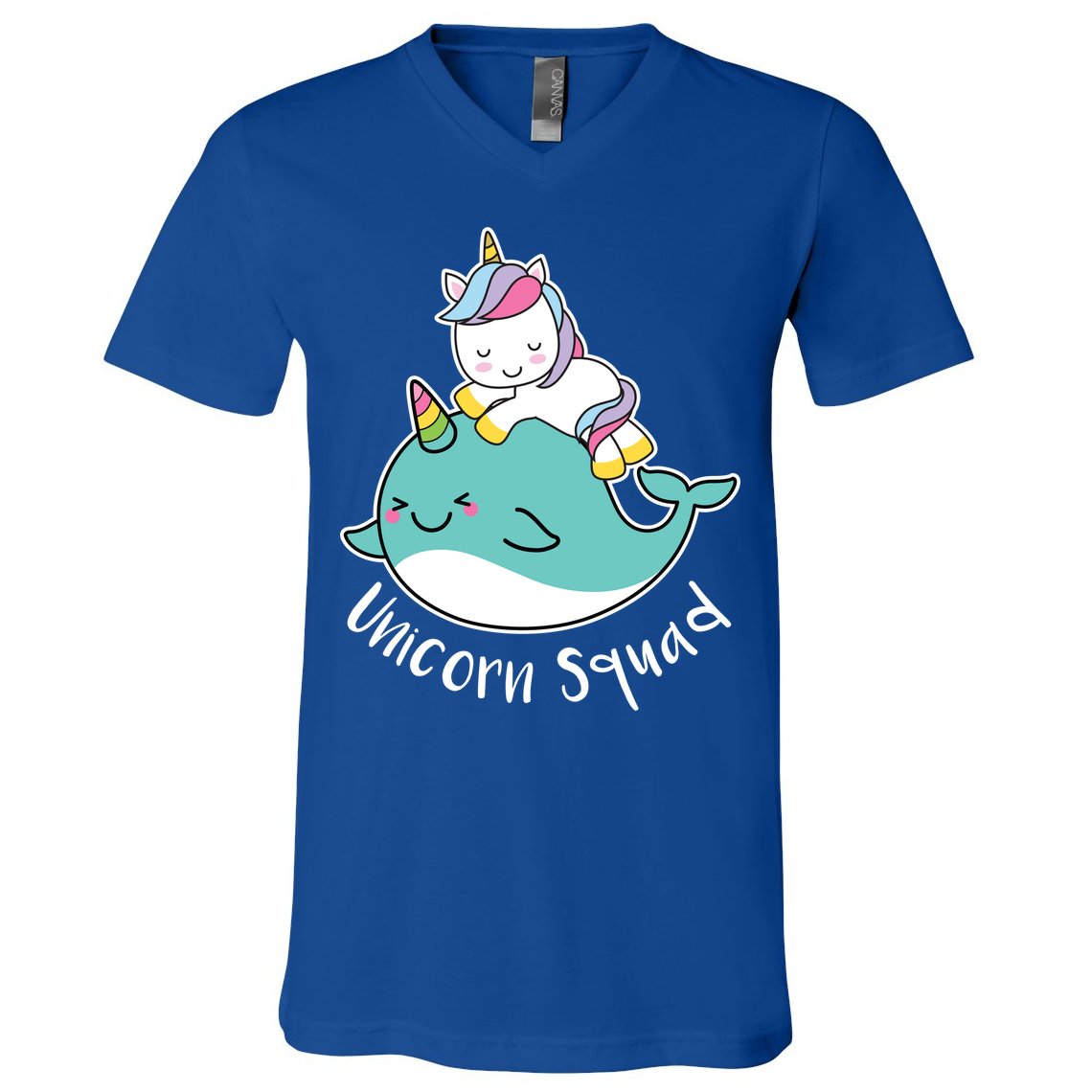 Unicorn Squad Whale V-Neck T-Shirt