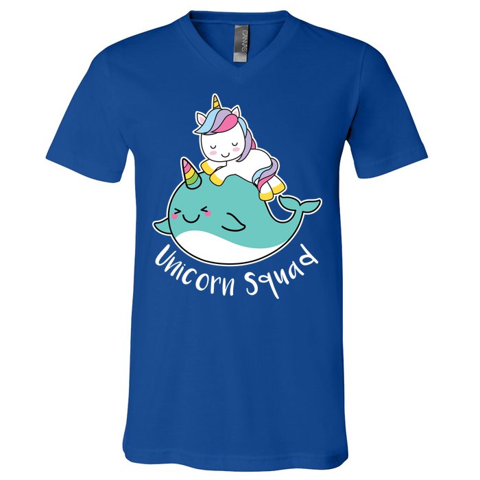 Unicorn Squad Whale V-Neck T-Shirt