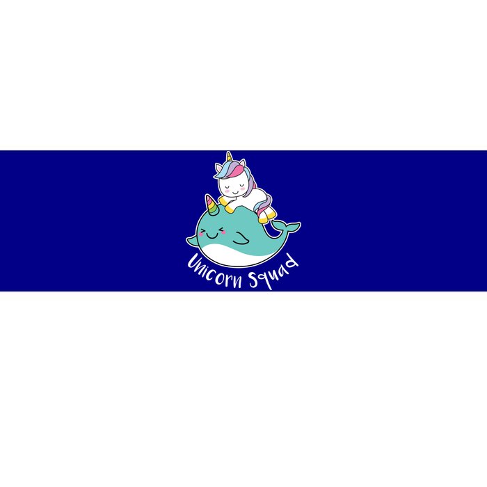 Unicorn Squad Whale Bumper Sticker