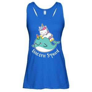 Unicorn Squad Whale Ladies Essential Flowy Tank