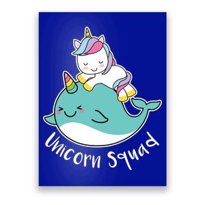 Unicorn Squad Whale Poster